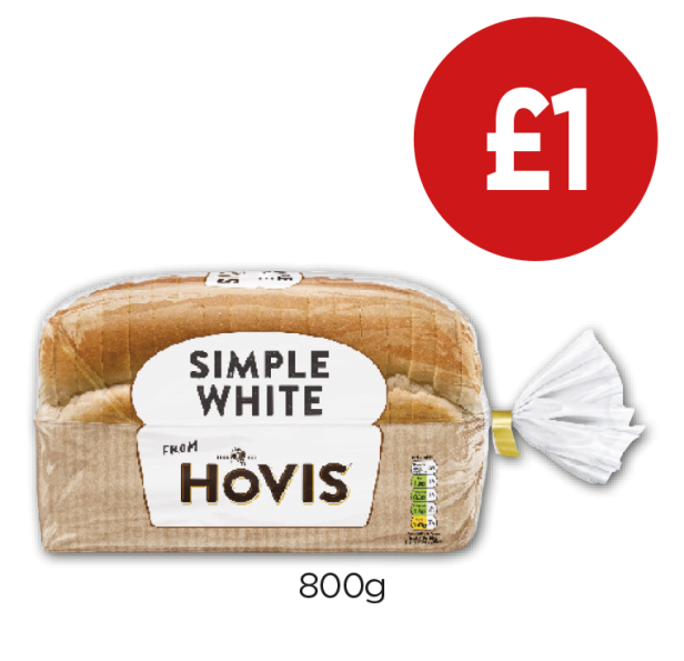 Hovis Simple White - Now Only £1 at Budgens