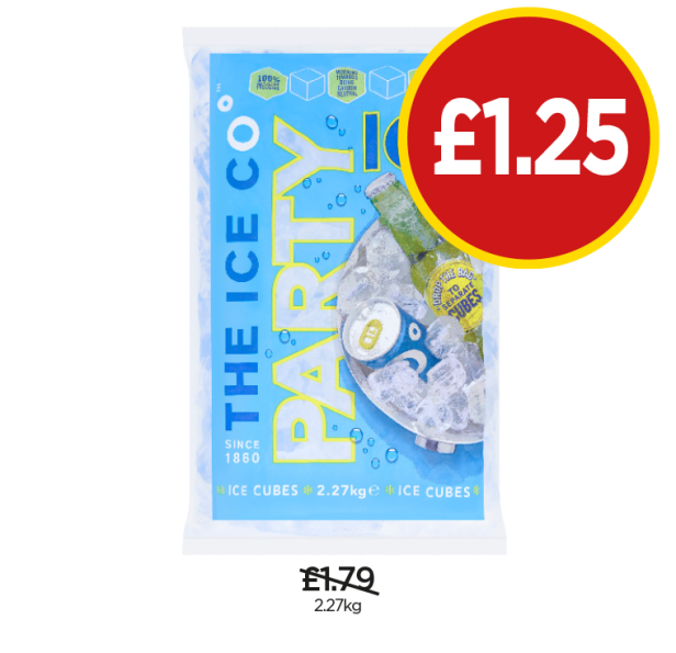 The Ice Co Party Ice - Now Only £1.25 at Budgens