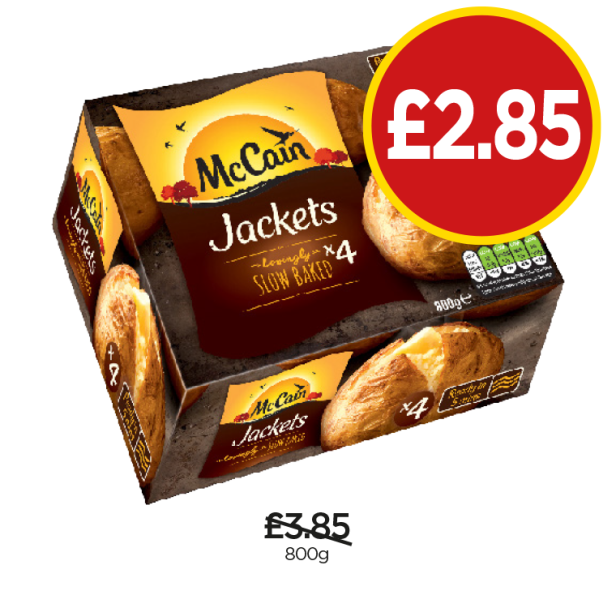 McCain Jacket Potatoes - Now Only £2.85 at Budgens