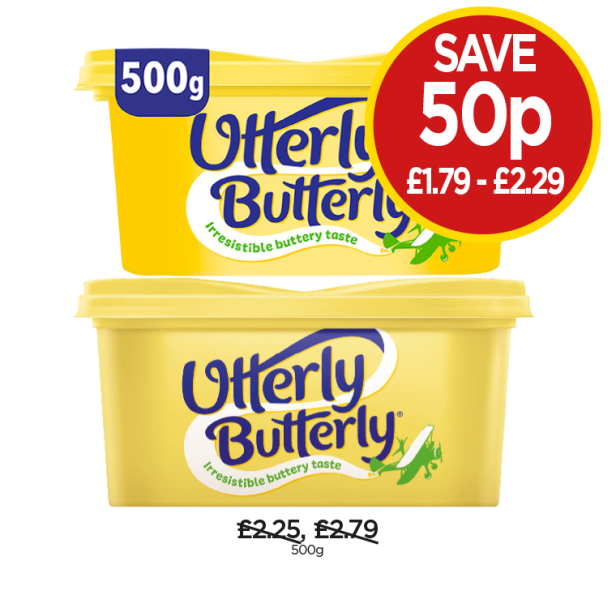 Utterly Butterly - Save 50p - Now Only £1.75-£2.29 at Budgens