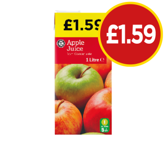 Apple Juice - Now Only £1.59 at Budgens