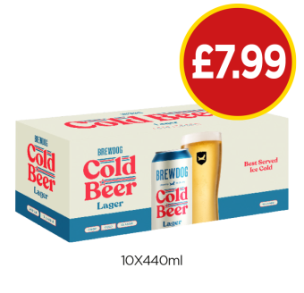 Brewdog Cold Beer Lager - Now Only £7.99 at Budgens
