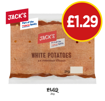 Jack's White Potatoes - Now Only £1.29 at Budgens