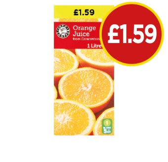 Orange Juice - Now Only £1.59 at Budgens