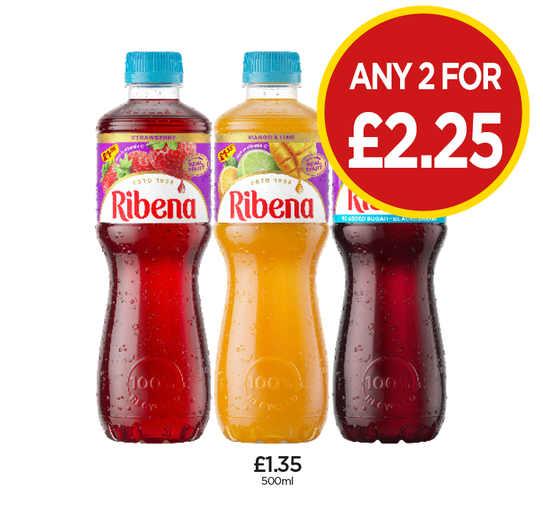 Ribena Strawberry, Mango & Lime, Blackcurrant - Now Only £2.25 at ...