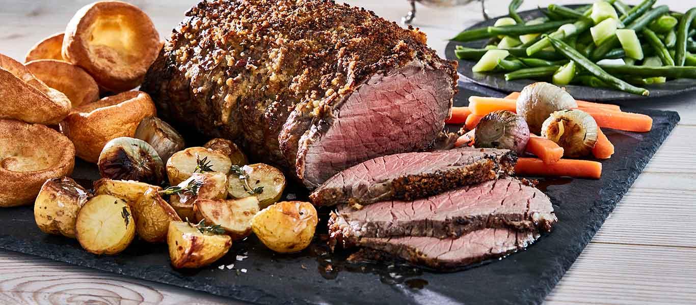 Roast Beef with Horseradish and Mustard Crust 