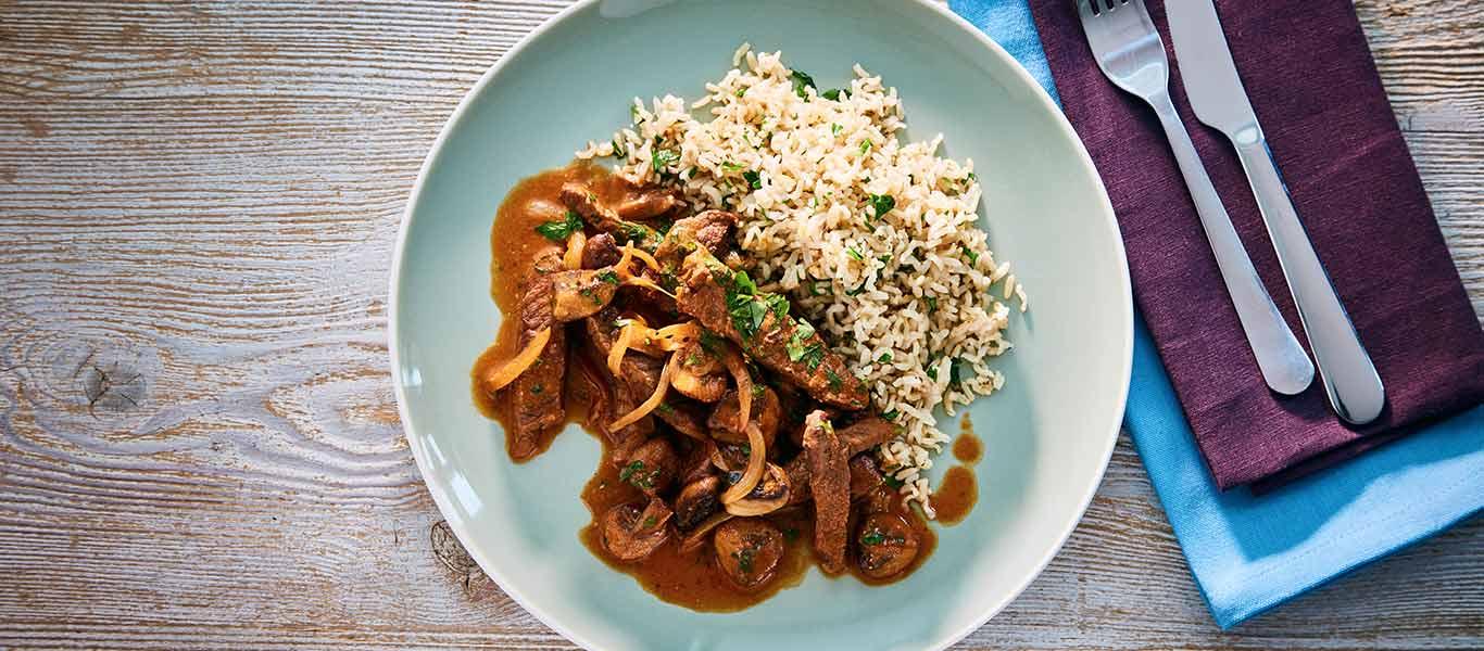 Beef Stroganoff