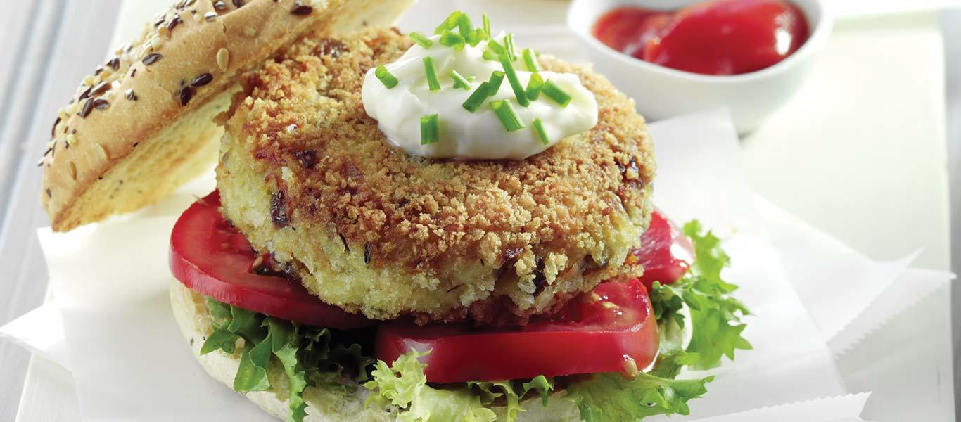 Celeriac, Potato & Carrot Burgers