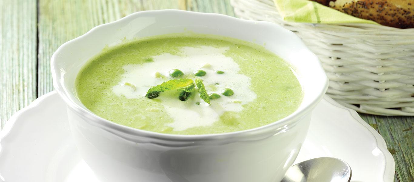 Chilled Pea & Mint Soup