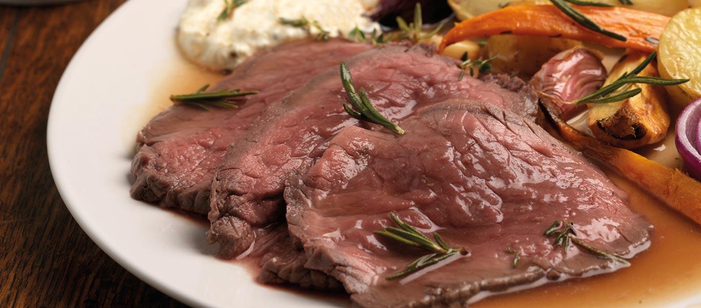 Roast Beef with Redcurrant Gravy 