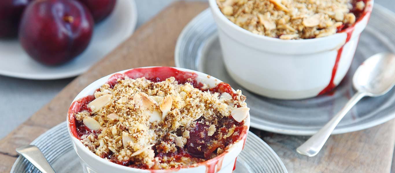 Plum Crumbles