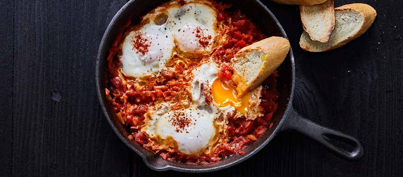 Spicy Baked Eggs