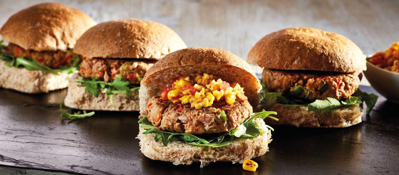 Tuna Burgers with Sweetcorn Relish recipe | Budgens.co.uk