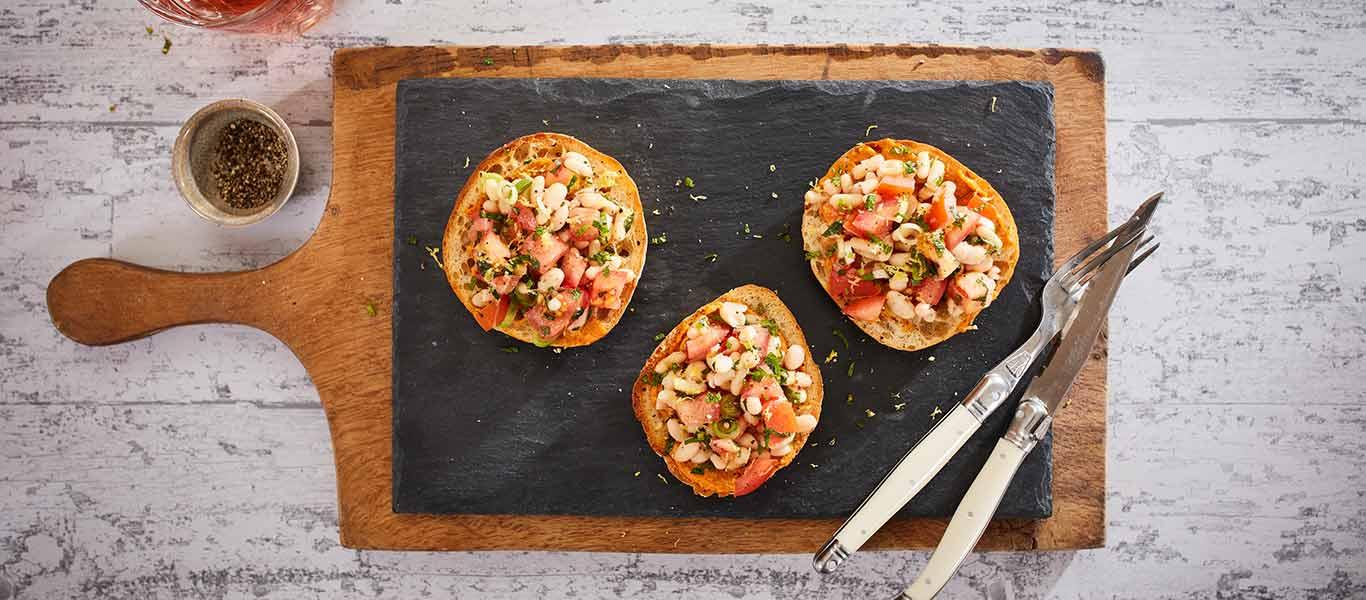 Haricot Bean Bruschetta Recipe