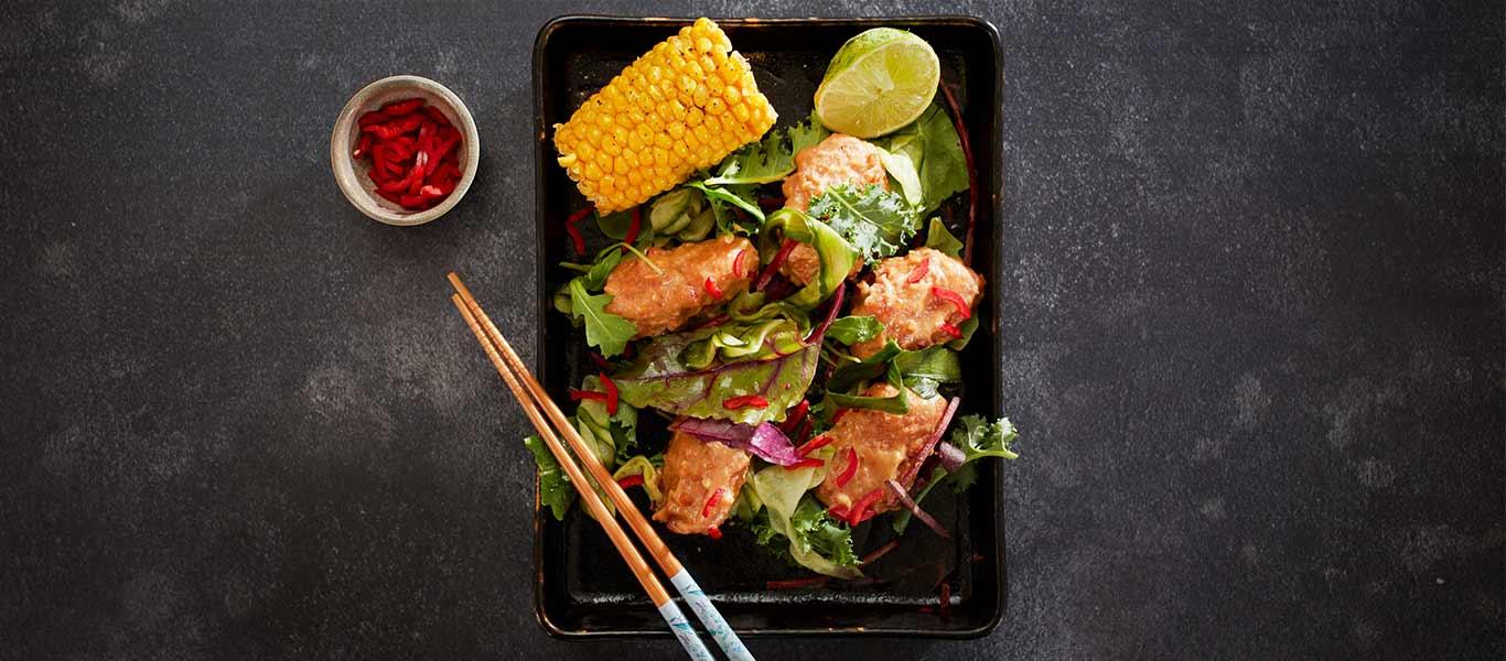 Bang Bang Scampi with Pickled Cucumber Recipe