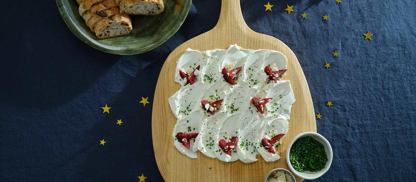 Cream Cheese and Beetroot Board