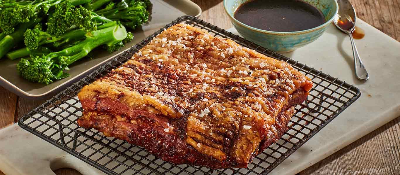 Roasted Pork Belly with Char Sui Sauce Recipe