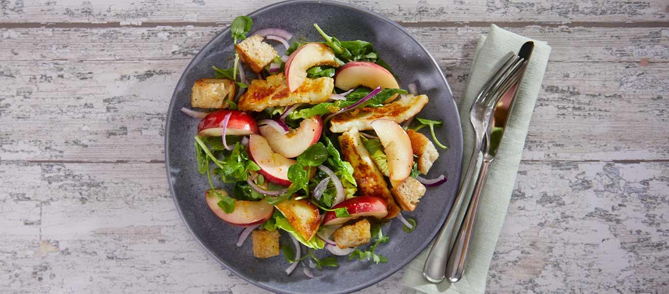 Peach Panzanella Salad Recipe | Fruit Salad