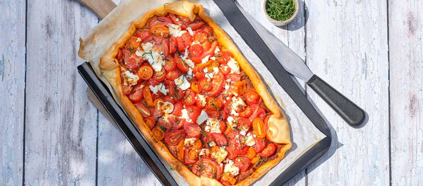 Tart Recipe Ideas for Summer - Tomato and Feta Tart Recipe