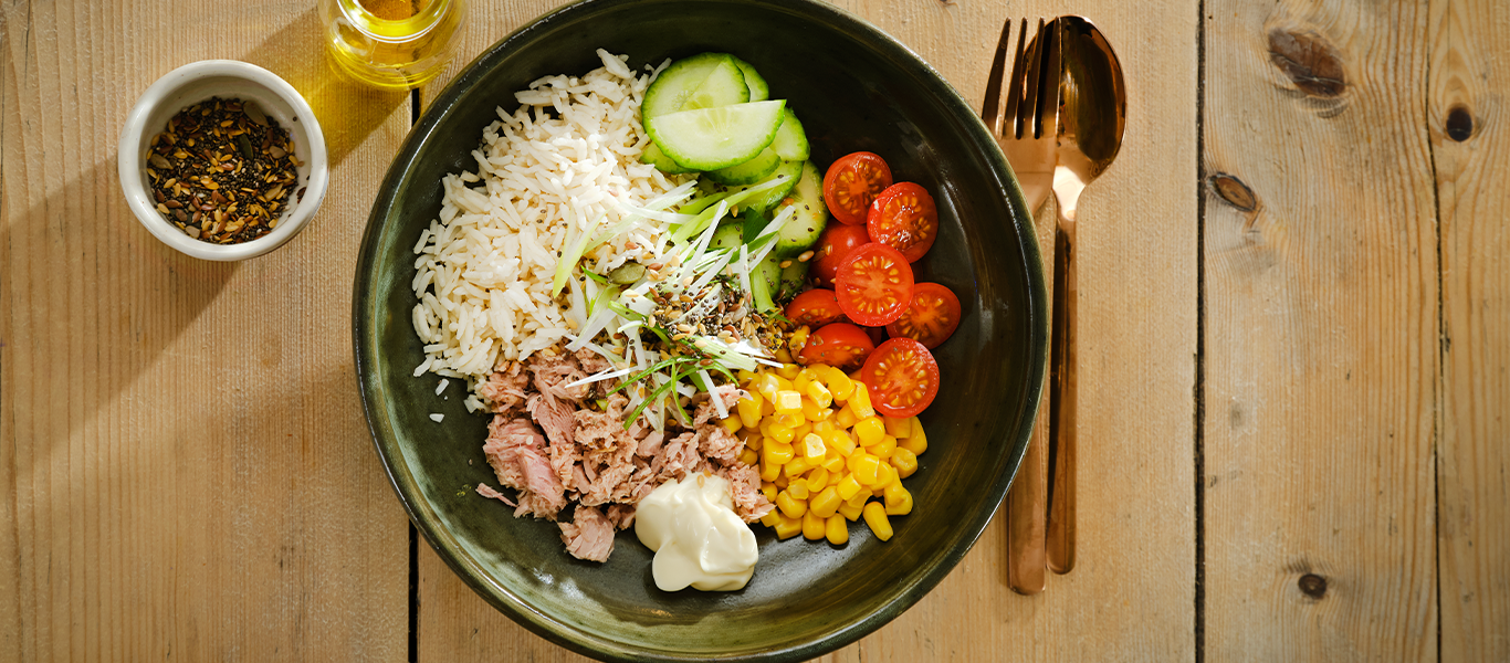 Tuna And Sweetcorn Poke Bowl