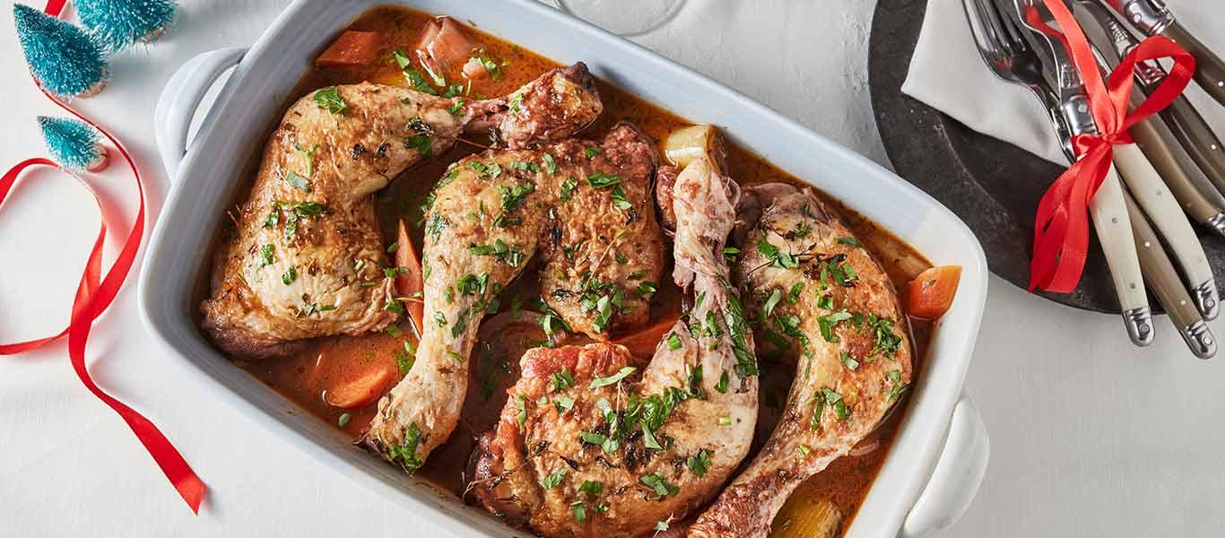 Red Wine Braised Chicken Legs