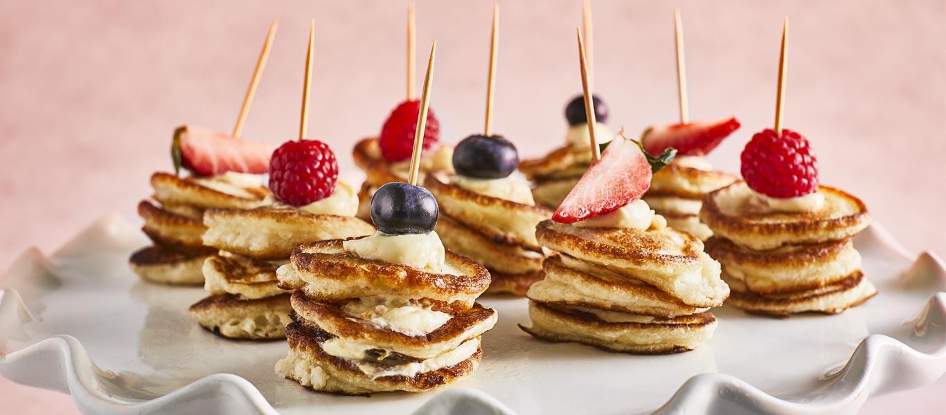 Orange Cream Blini Stack - Mother's Day Recipe