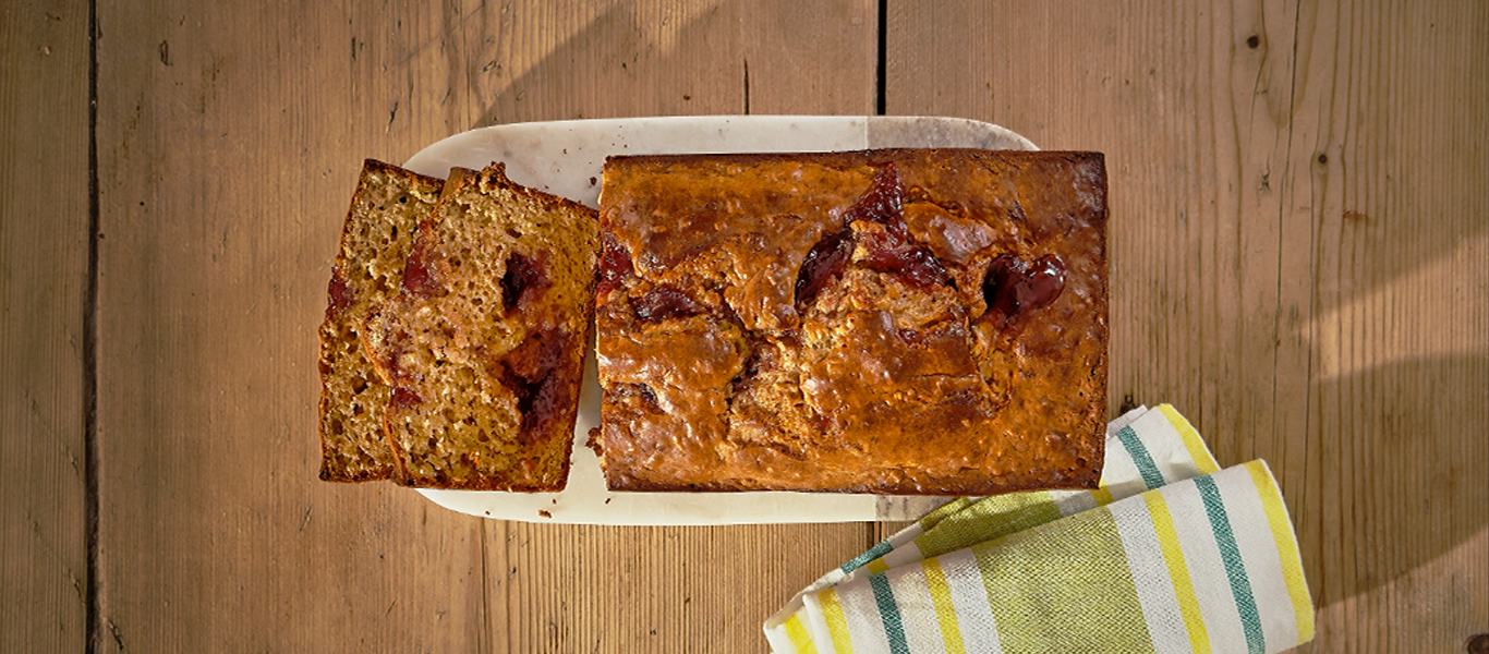 PB & J Banana Bread