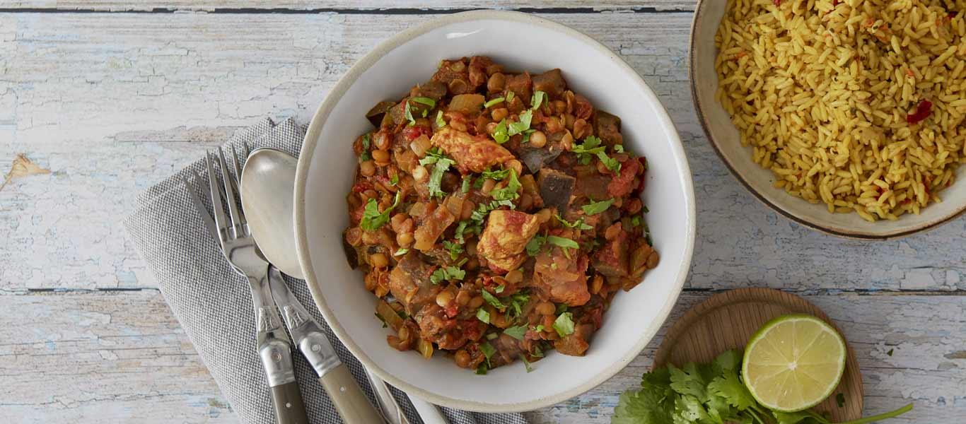 Chicken and Aubergine Curry Recipe