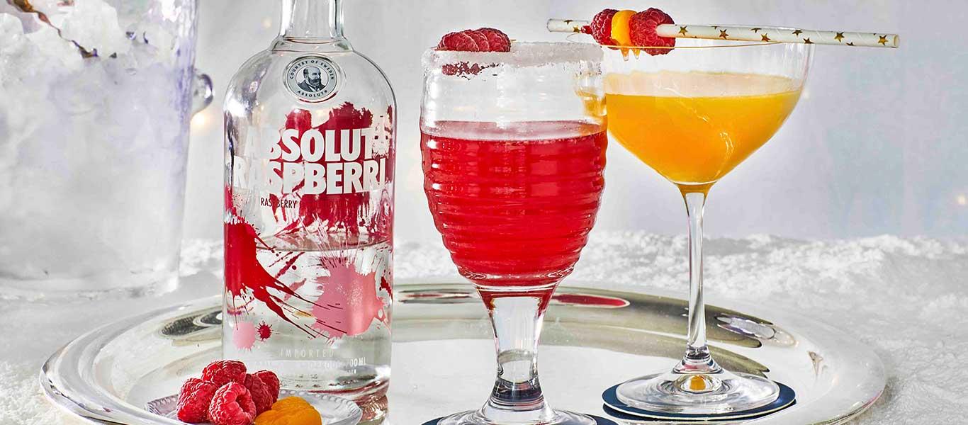 Absolut Raspberri Vodka Cocktails 