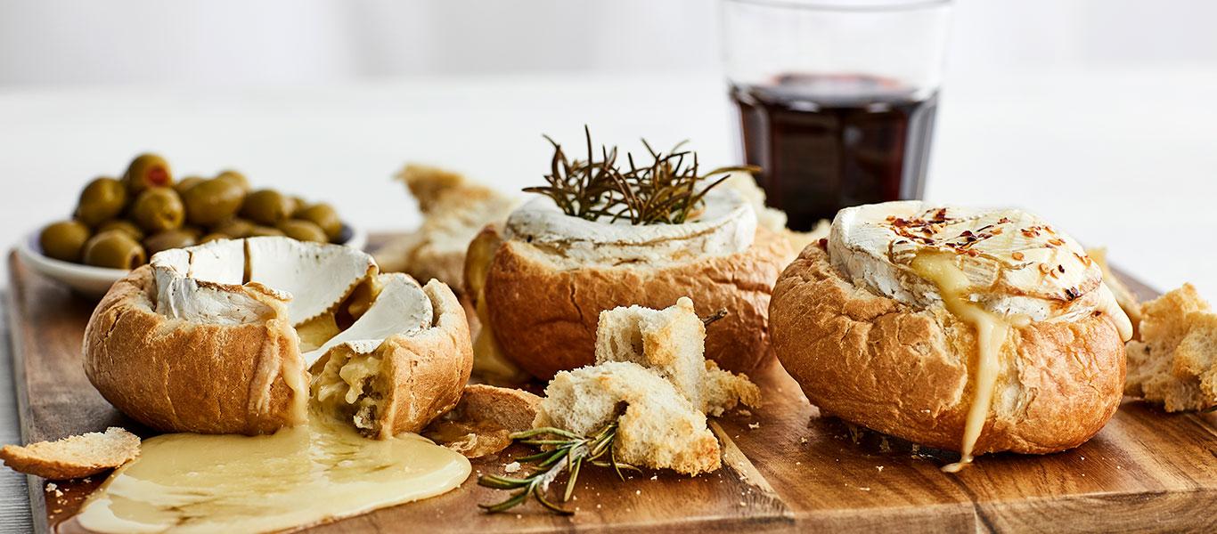 Baked Camembert Rolls