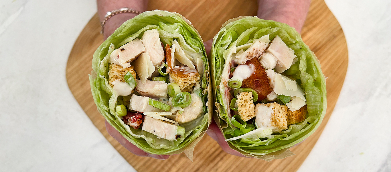 Chicken Ceasar Lettuce Wrap