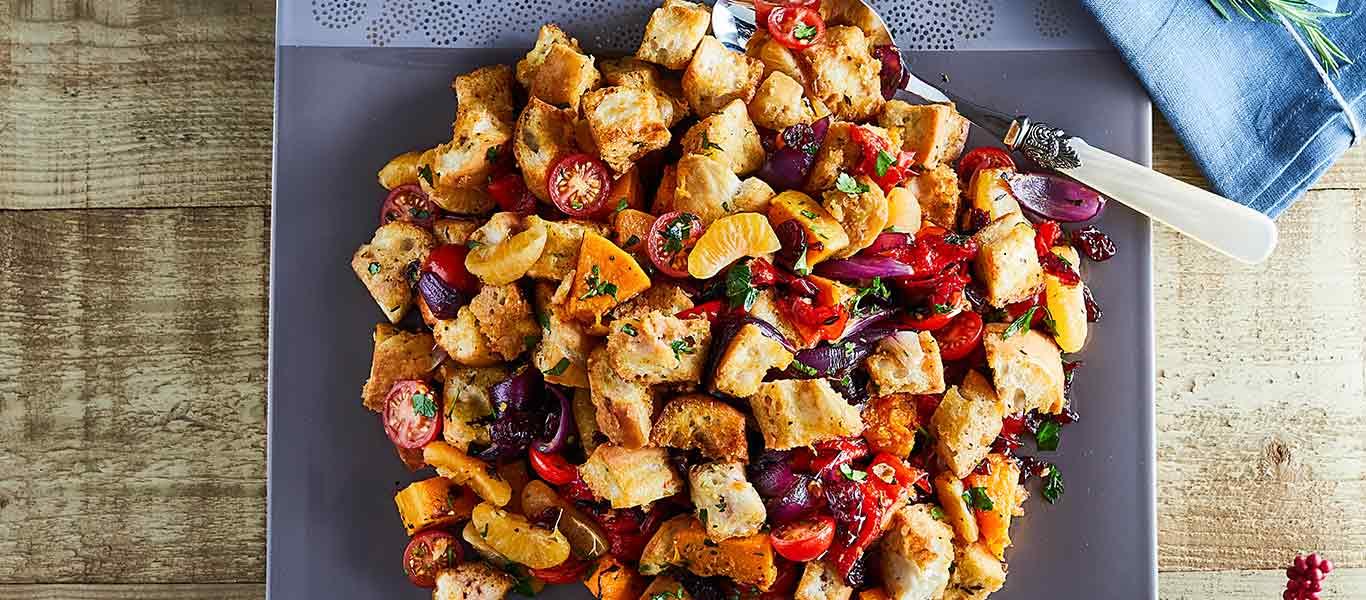 Butternut Squash and Ciabatta Salad