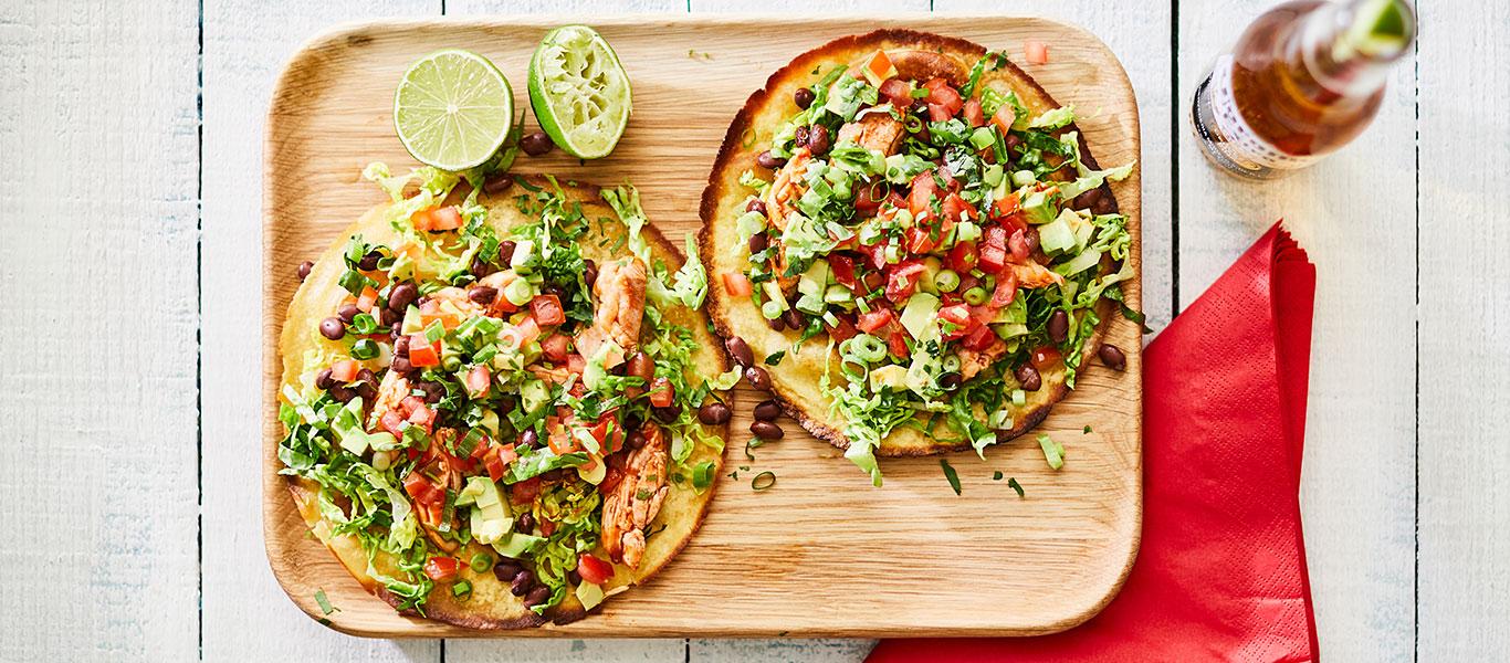 Chicken Tostadas