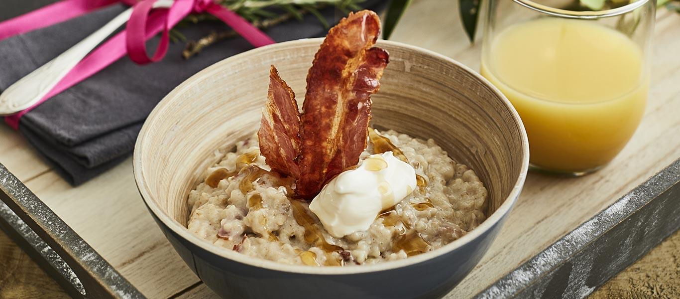 Maple Syrup and Bacon Porridge