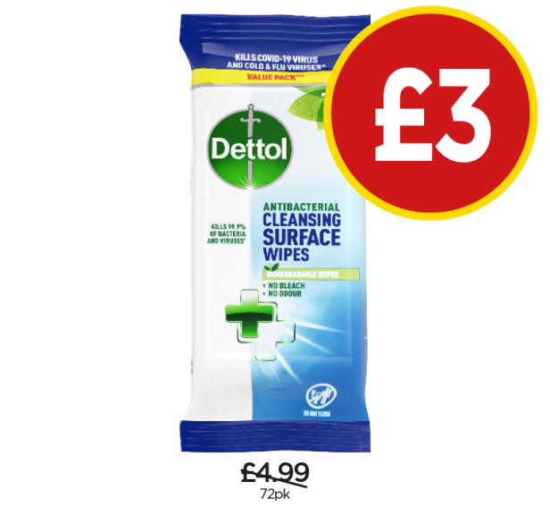 Dettol Disinfectant Wipes - Now Only £3 at Budgens