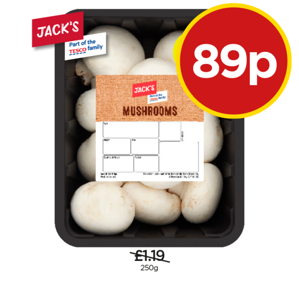 Jack's Mushrooms - Now Only 89p at Budgens
