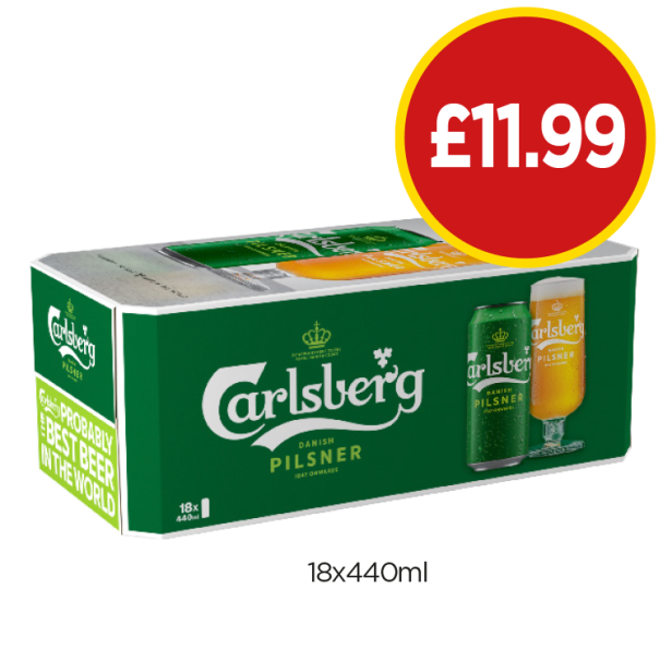 Carlsberg - Now Only £11.99 at Budgens