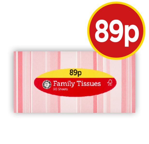 Family Tissues - Now Only 89p at Budgens