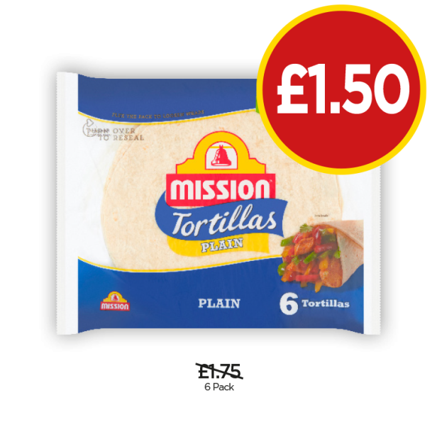 Mission Tortillas Plain - Now Only £1.50 at Budgens