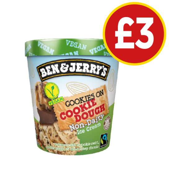 Ben & Jerry’s Non Dairy Cookie Dough - Was £5.49, Now £3 at Budgens