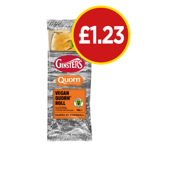 Ginsters Vegan Quorn Sausage Roll - Was £1.85, Now £1.23 at Budgens