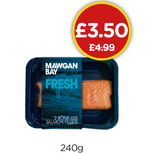 Mawgan Bay Salmon Fillet - Was £4.99, Now £3.50 at Budgens