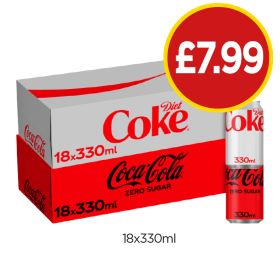 Diet Coke, Coke Zero - Now Only £7.99 at Budgens