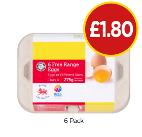 Free Range Eggs - Now Only £1.80 at Budgens