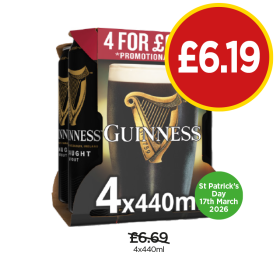 Guinness - Now Only £6.19 at Budgens