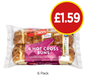 Jack's Hot Cross Buns - Now Only £1.59 at Budgens