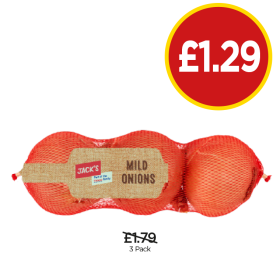 Jack's Mild Onions - Now Only £1.29 at Budgens