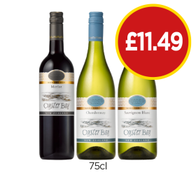 Oyster Bay Merlot, Sauvignon Blanc - Now Only £11.49 at Budgens