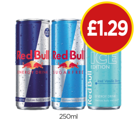 Red Bull, Sugarfree, Ice Edition - Now Only £1.29 at Budgens