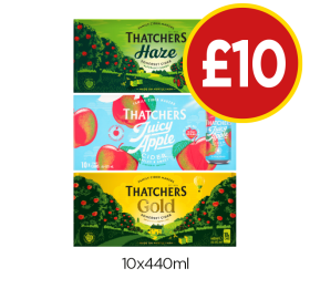 Thatchers Haze, Juicy Apple, Gold - Now Only £10 at Budgens